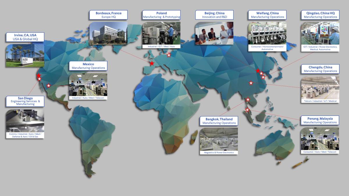Ark Electronics global map